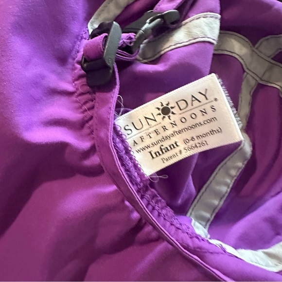 Stylish Purple Kids Sun Hat - Picture 4 of 4